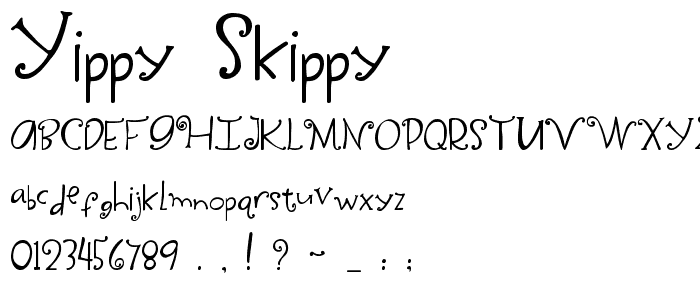 Yippy Skippy font